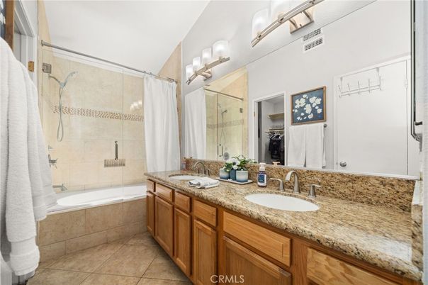 Bathroom, Dual Sink Vanities, Glass Shower, Interior