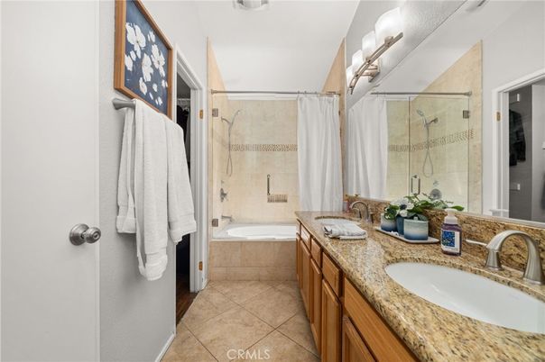 Bathroom, Dual Sink Vanities, Glass Shower, Interior