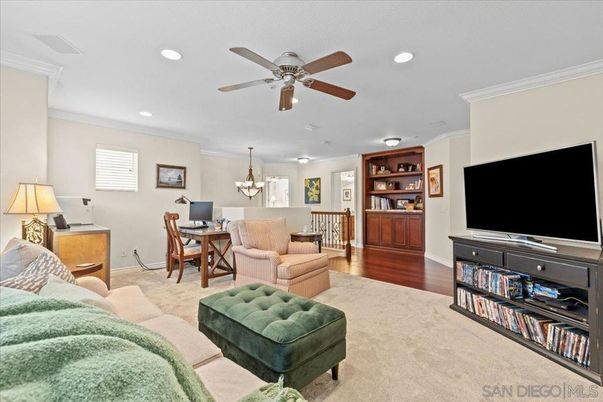 Chandelier, Home Office, Interior, Living room, Recessed Lighting, Wood Texture Flooring