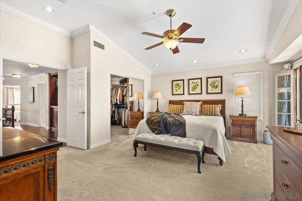Bedroom, Interior, Recessed Lighting