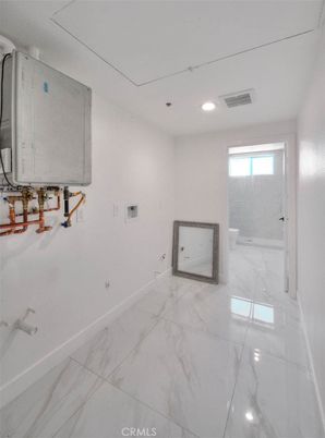 Bathroom, Interior, Marble, Recessed Lighting