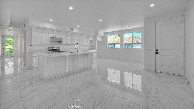 Interior, Kitchen, Marble, Recessed Lighting