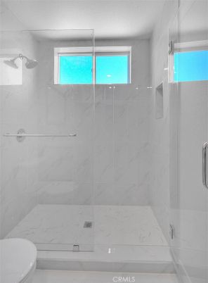 Bathroom, Glass Shower, Interior, Marble Walls