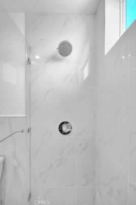 Bathroom, Glass Shower, Interior, Marble Walls