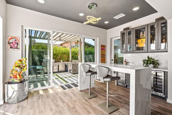 Interior, Pendant Lights, Recessed Lighting, Wood Texture Flooring