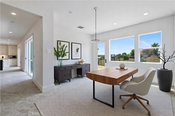 Home Office, Interior, Pendant Lights, Recessed Lighting