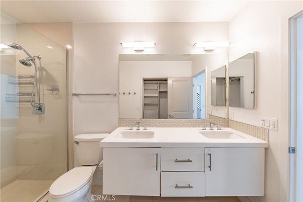 Bathroom, Dual Sink Vanities, Glass Shower, Interior