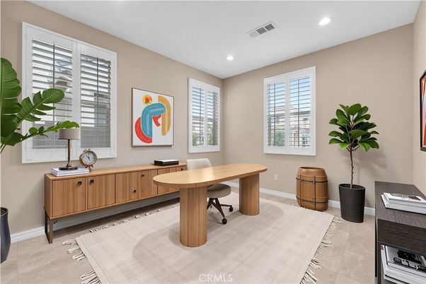 Home Office, Interior, Recessed Lighting