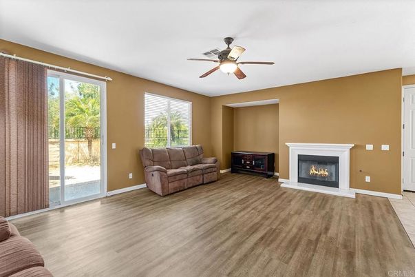Empty room, Fireplace, Interior, Wood Texture Flooring