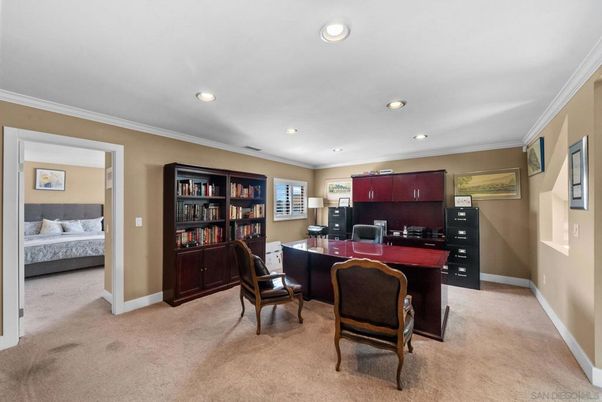 Bedroom, Home Office, Interior, Recessed Lighting