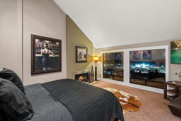 Bedroom, Fireplace, Interior