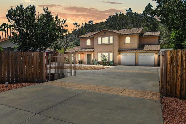 Attached, Backyard, Exterior, Facade, Mediterranean