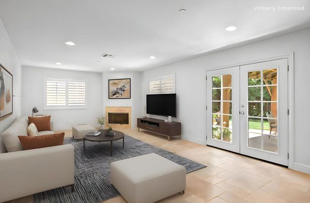 Fireplace, Interior, Living room, Recessed Lighting