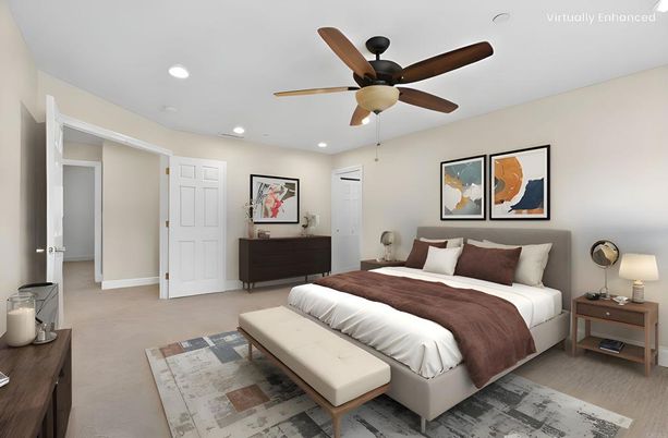 Bedroom, Interior, Recessed Lighting