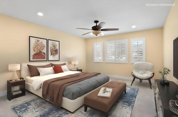 Bedroom, Interior, Recessed Lighting