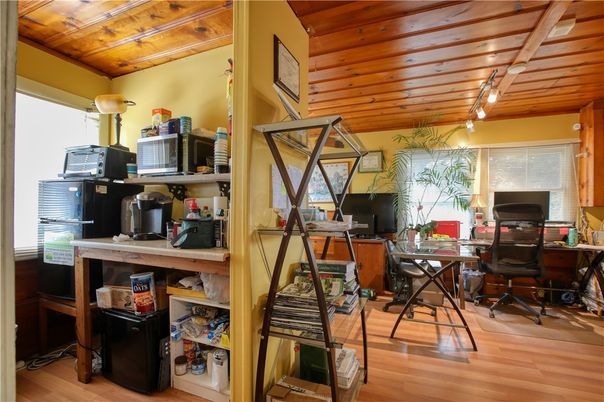 Home Office, Interior, Wooden Ceilings, Wood Texture Flooring