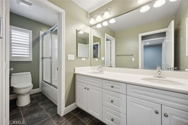 Bathroom, Dual Sink Vanities, Glass Shower, Interior