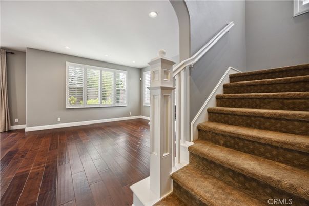 Fireplace, Interior, Recessed Lighting, Wood Texture Flooring