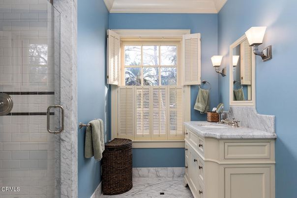Bathroom, Glass Shower, Interior, Marble