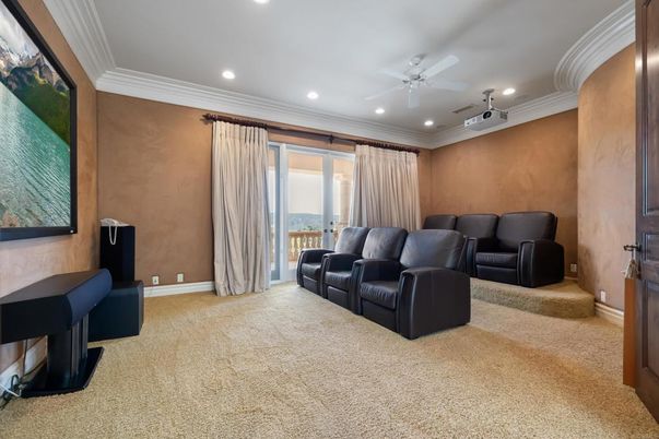 Home Theatre Room, Interior, Recessed Lighting, Theatre Room
