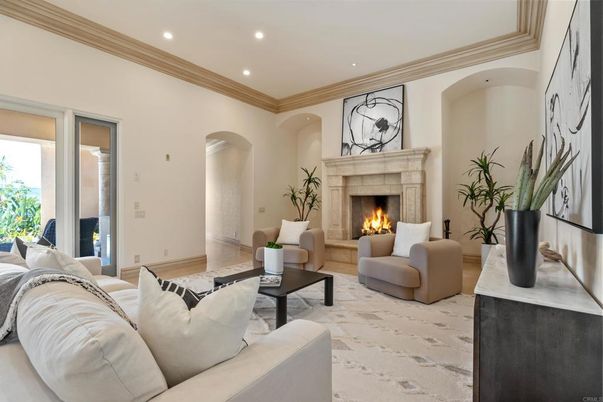 Fireplace, Interior, Living room, Recessed Lighting