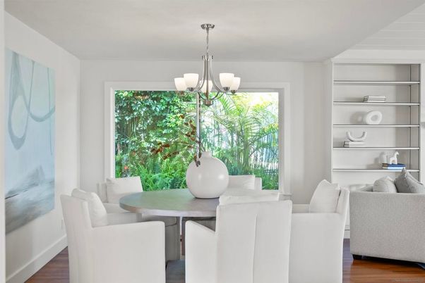 Chandelier, Dining room, Interior, Pendant Lights, Wood Texture Flooring