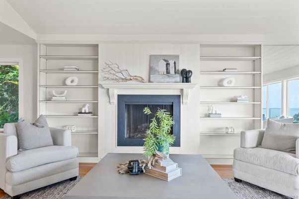 Fireplace, Interior, Water, Wood Texture Flooring