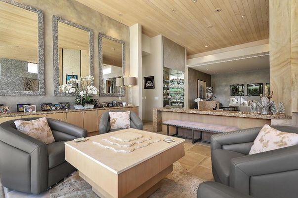 Interior, Living room, Recessed Lighting, Wooden Ceilings