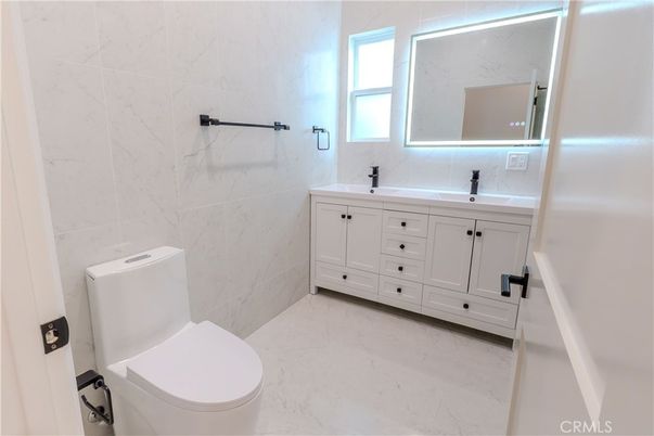 Bathroom, Dual Sink Vanities, Interior, Marble, Marble Walls