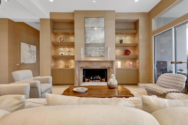 Fireplace, Interior, Living room, Recessed Lighting