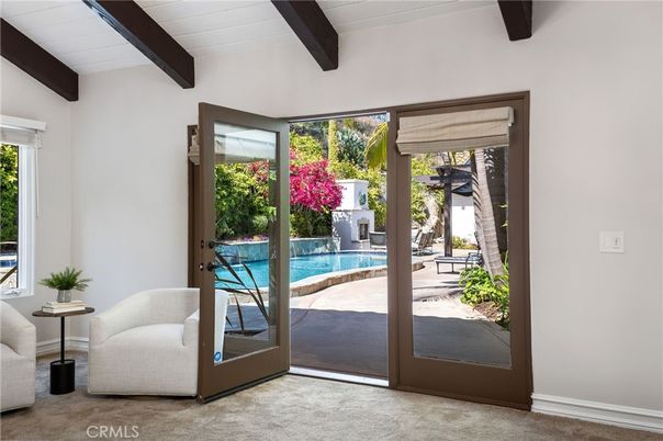 Interior, Pool, Wooden Beams