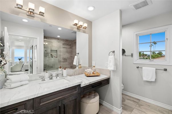 Bathroom, Glass Shower, Interior, Recessed Lighting, Water