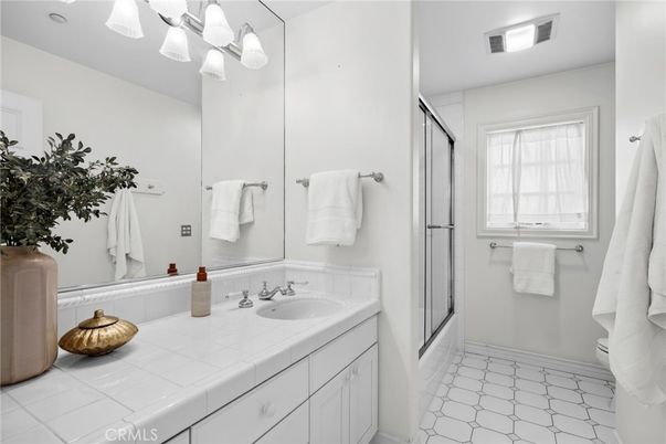 Bathroom, Glass Shower, Interior, Tile Countertops