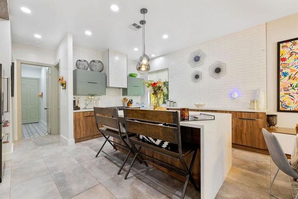 Dining room, Interior, Kitchen, Pendant Lights, Recessed Lighting