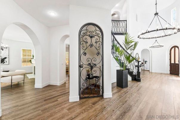Chandelier, Interior, Pendant Lights, Recessed Lighting, Wood Texture Flooring