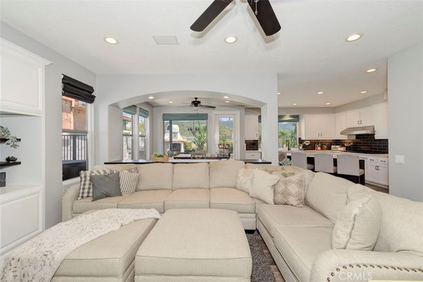 Dining room, Interior, Kitchen, Living room, Recessed Lighting