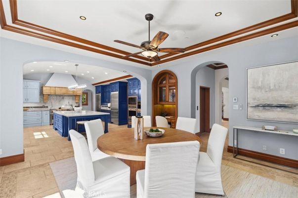 Dining room, Interior, Kitchen, Recessed Lighting