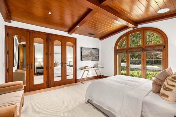 Bedroom, Interior, Recessed Lighting, Wooden Beams, Wooden Ceilings