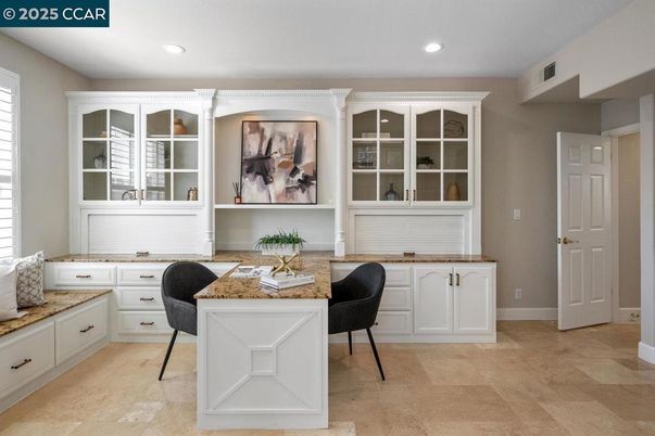 Home Office, Interior, Recessed Lighting