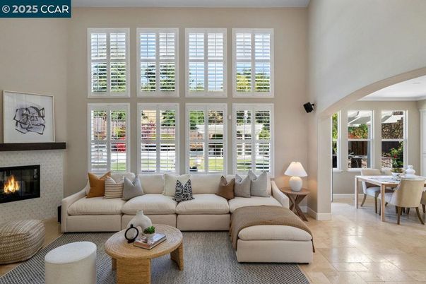 Dining room, Fireplace, Interior, Living room