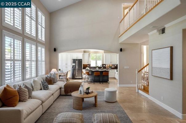 Dining room, Interior, Kitchen, Living room, Recessed Lighting