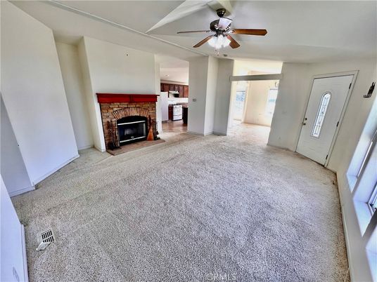 Empty room, Fireplace, Interior