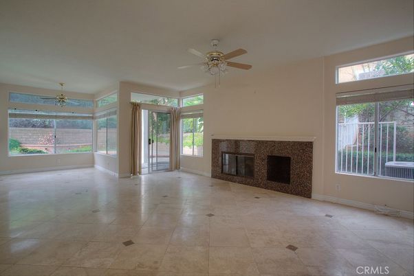 Empty room, Fireplace, Interior