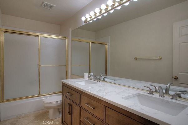 Bathroom, Dual Sink Vanities, Glass Shower, Interior