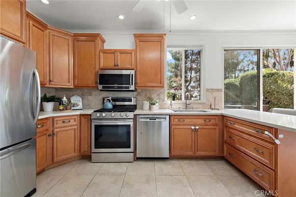Interior, Kitchen, Recessed Lighting, Stainless Steel Appliances