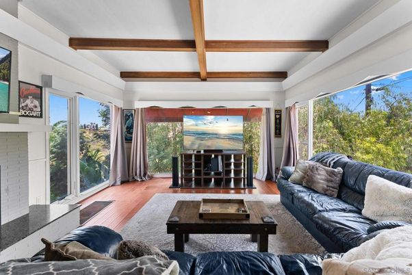 Interior, Living room, Wooden Beams, Wood Texture Flooring