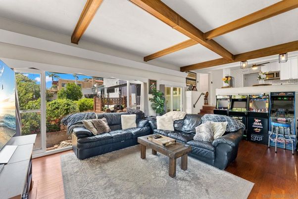 Interior, Living room, Wooden Beams, Wood Texture Flooring