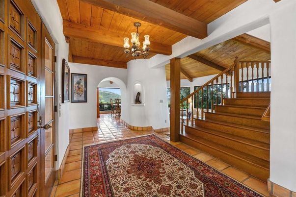 Chandelier, Interior, Wooden Beams, Wooden Ceilings