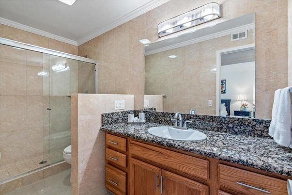 Bathroom, Dual Sink Vanities, Glass Shower, Interior