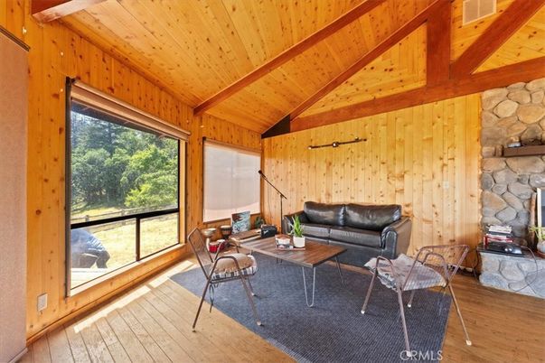 Fireplace, Interior, Living room, Stone Walls, Wooden Beams, Wooden Ceilings, Wood Texture Flooring, Wooden Walls